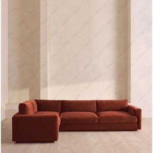 Canapé modulaire en forme de L Ferly, design élégant, meubles confortables pour salon, appartement, villa - Product Image 1