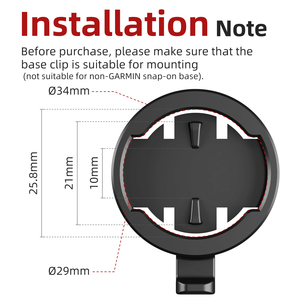 CYCLAMI S9 Adjustable Black Waterproof Lightweight Bicycle Computer Mount for Garmin Cycling Speedometer Bike Light Cycling - Product Image 5