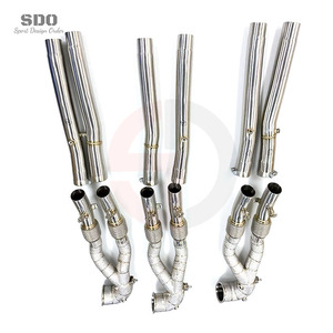 2021-2025 RS3 8Y SD Escape Acero inoxidable Alto flujo RS3 Downpipe para Sedan Sportback Straight-through Aislamiento térmico - Product Image 5