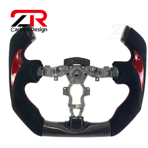 Volante Deportivo Personalizado de Fibra de Carbono con Soporte de Gamuza Negra para Nissan 370Z 350Z R35 <span class=keywords><strong>GTR</strong></span> <span class=keywords><strong>F1</strong></span> - Product Image 1