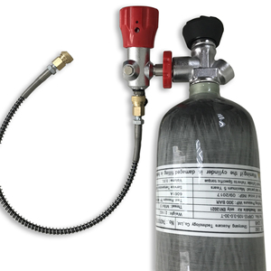 Serbatoio PCP Acecare in Fibra di Carbonio da 3L 4500psi CE ad Aria Compressa con Stazione di Ricarica e Valvola <span class=keywords><strong>HPA</strong></span> - Product Image 5