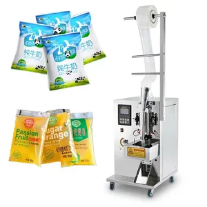 Packaging pouch machine four side seal packaging machine Pure Liquid Milk Beverage Filling Packaging Machine