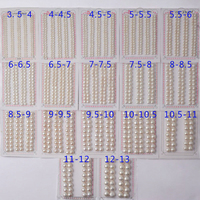 AAAA Grade Naturel Véritable Perle D'eau Douce Demi-Percé Blanc Bouton Perles Lâches 5-6mm pour Usine En Gros Anneaux Boucles D'oreilles