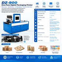 Imprimante numérique à passage unique DZ900 DZ500 DZ700 pour boîtes en carton, sacs en papier, impression de sacs en papier, imprimante haute vitesse