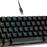 Clavier de jeu mécanique 60% 61 touches rétroéclairé RVB filaire USB Type C format compact pour bureau
