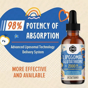 דוגמית חינם OEM/ODM תוסף נוזלי ליפוזומלי גלוטתיון 2000 מ\\\"ג, 98% ספיגת אנרגיה גבוהה למבוגרים, להלבנת העור - Product Image 4