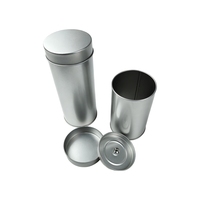 Boîte en métal cylindrique en stock, personnalisable, conteneur de stockage multi-usages pour aliments secs et emballage cadeau