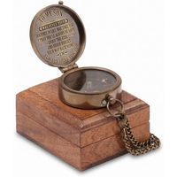 ALFA NAUTICAL Vintage Pirinç Denizcilik Cep Pusulası 2 İnç Taşınabilir Yürüyüş Navigasyon Hediyesi Oğul veya Kızı için