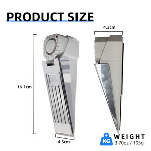 Alarma de entrada de puerta de seguridad de viaje de hotel portátil de fabricante, cuña de puerta, seguridad antirrobo, alarma de Tope de puerta de 130dB - Product Image 2