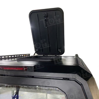 Bâche de benne en acier haute résistance pour pick-up 4x4 avec fenêtres de toit pour Hilux Revo Navara