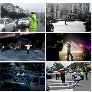 トーチライトLEDトラフィックバトン、3AAバッテリー、プラスチックラバーセキュリティLEDトラフィックバトン - Product Image 3