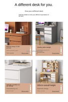 Petite table de bureau minimaliste pour la maison Mobilier de bureau durable Ordinateur de bureau noir pour petits espaces
