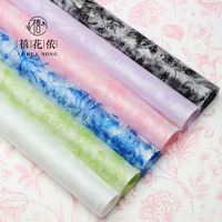 Papier d'emballage floral semi-transparent Xihuanong Floral Forest, style frais, feuille pour bouquet DIY, fournitures de fleuriste en gros