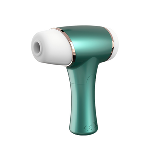 Saugvibrator mit Hohlen Weichen Silikonkappen für Gleichzeitige Zweipunkt-Stimulation - Product Image 5