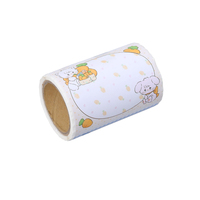 Rouleau de mémos autocollants à motif de dessin animé mignon, surface en papier inscriptible, autocollants personnalisés avec logo de dessin animé