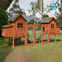 Poulailler en bois moderne de grande taille pour l'extérieur, imperméable, maison pour animaux de compagnie pour poules pondeuses