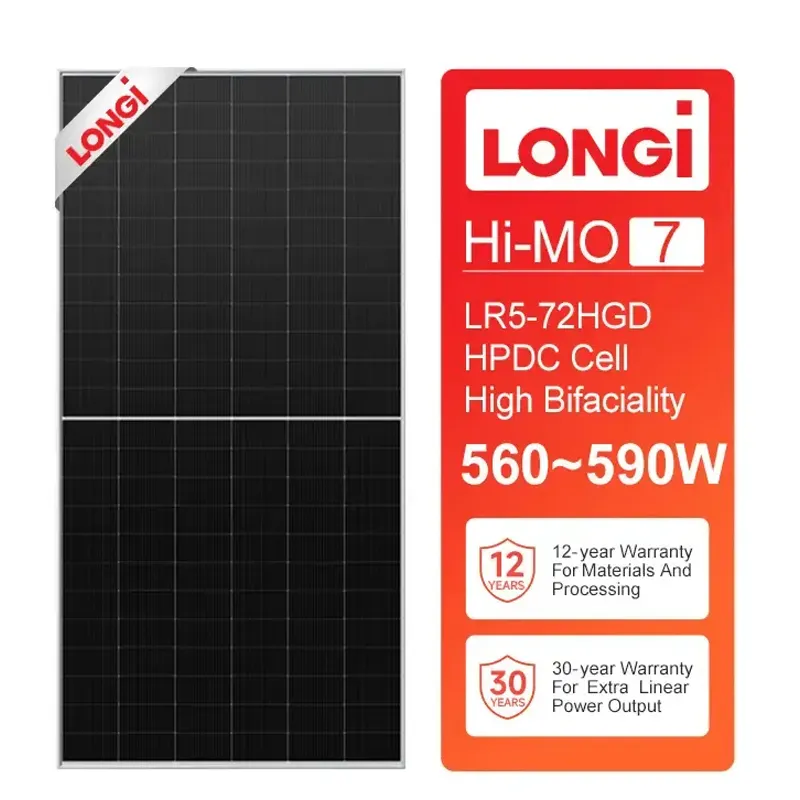 Высокоэффективные солнечные панели Longi Hi-Mo 7, 580 Вт, LONGi Himo 7 Pv, модули солнечной энергии, бифациальные 560, 565 Вт, 570 Вт, 575 Вт, 585 Вт, 590 Вт