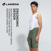 LAMEDA Cuissard de cyclisme pour hommes LAMEDA Seamless Compression 4D Cushion Anti-Shock Breathable Summer Bib Shorts