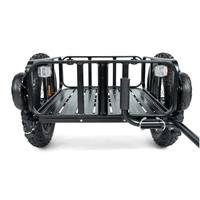Chariot de vélo pliable compact à dégagement rapide et robuste pour le transport de marchandises