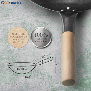 Trung Quốc Phong Cách Chảo Pan Trên Bán Carbon Thép Woks & Xào Chảo Thiết Bị Nhà Bếp Công Cụ - Product Image 4