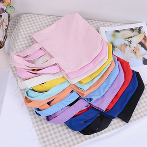 Giá rẻ tái sử dụng 100% có thể tái chế bông <span class=keywords><strong>Tote</strong></span> Túi vải nhỏ nhỏ đồng bằng trống với mô hình báo và dây thừng xử lý - Product Image 3