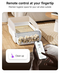 Caixa de Areia Automática para Gatos de Plástico 7L com Controle por APP, Abertura Superior Inteligente e Autolimpante para Banheiro de Gatos, LOGO Personalizado - Product Image 5