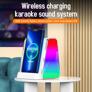 2024 özel Model çok fonksiyonlu HIFI BT 5.3 hoparlör 15W kablosuz LED ışıkları ile hızlı şarj - Product Image 2