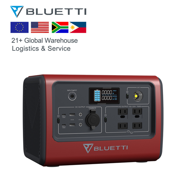 Blue Tti 700w Backup Portable Generator Eb70 Solar Power Station Inverter Ups 700wh Li-on Battery Power Supply Powerhouse