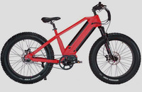 Vélo électrique à pneus larges de 26 pouces, 1000 W, double transmission, batterie au lithium, pour la neige, disponible en entrepôts UE, Royaume-Uni et États-Unis en 2023