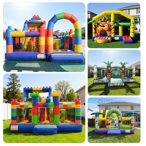 Castillo Inflable con Tobogán y Bloques de Construcción, Casa de Brinco Inflable con Tobogán y Soplador para Niños y Adultos en Venta - Product Image 4