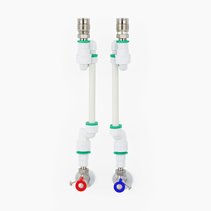 Raccord de tuyauterie en plastique à connexion rapide universelle, adaptateur coudé pour chauffe-eau ISO9001 - Product Image 1