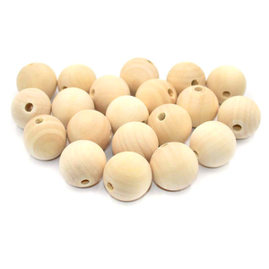 Bolas <span class=keywords><strong>de</strong></span> <span class=keywords><strong>Madera</strong></span> Natural con Orificio, Diámetro Personalizado para Juguetes Montessori y Decoración del Hogar, Acabado Certificado FSC para Proyectos <span class=keywords><strong>de</strong></span> Bricolaje - Product Image 3