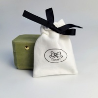 Pochon Anti-Poussière en Toile de Coton Blanche Mini Mousseline avec Cordon de Serrage, Personnalisable, Petite Pochette Cadeau ou à Bijoux