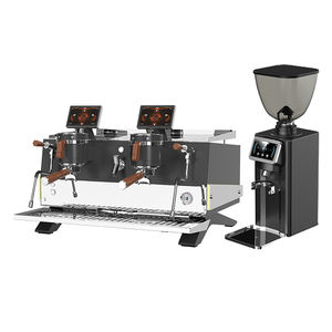 Machine à café expresso commerciale semi-automatique à double tête de luxe 220v avec grande chaudière pour usage commercial - Product Image 2