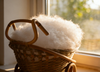 Plumes d'oie blanches 95% nouvelle norme nationale, grappes volumineuses, haute capacité de gonflage, lavables, matière première pour vêtements et literie, directement de l'usine