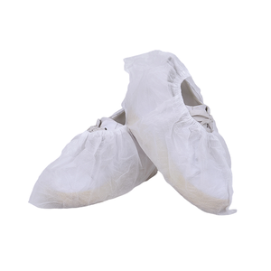 Protège-chaussures <span class=keywords><strong>jetables</strong></span> en PP 35g bleus, longs jusqu'au genou, avec embout en acier, anti-poussière, fermeture à élastique, personnalisables OEM, prix usine - Product Image 6