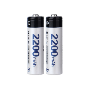 Dung lượng cao <span class=keywords><strong>2200mAh</strong></span> <span class=keywords><strong>AA</strong></span> Kích thước <span class=keywords><strong>1.2V</strong></span> Pin Nickel kim loại Hydride <span class=keywords><strong>NiMH</strong></span> có thể sạc lại <span class=keywords><strong>1.2V</strong></span> <span class=keywords><strong>2200mAh</strong></span> pin di động - Product Image 1