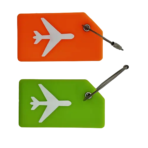 Etichette promozionali per bagagli con Logo personalizzato all'ingrosso di alta qualità per il viaggio identifica l'etichetta del bagaglio