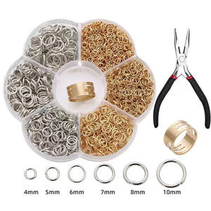1000 पीसी diy गहने बनाने वाली किट धातु कूद छल्ले के लिए धातु कूद छल्ले - Product Image 5