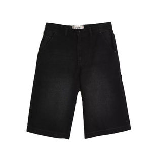 Shorts en jean baggy rétro noirs pour hommes, coupe ample, style décontracté, de haute qualité, personnalisés, pour l'été - Product Image 2