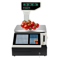 Balance électronique de haute qualité pour impression de codes-barres 15KG, caisse enregistreuse NVK TM-A20b, impression de reçus 30KG pour supermarché