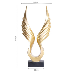 Home soggiorno mobile TV Desktop decorazioni di lusso decorazioni per ufficio resina artigianato ornamenti scultura ali di un <span class=keywords><strong>angelo</strong></span> - Product Image 4