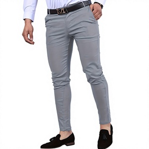Pantalones de Vestir de Buena Calidad en Varios Colores Sólidos para Hombre, Pantalones Casuales de Negocios, Pantalones Chinos Ajustados Personalizados para Hombre de BD - Product Image 5