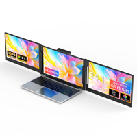 Nouvel écran professionnel IPS rotatif à double écran de 14,1 pouces avec ports Type-C double, résolution 1920x1080, 60 Hz