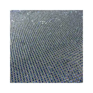 High Quality Supplier 3mm Mesh Rhinestones Sheet Aluminum Crystal Fabric For Dress Garment