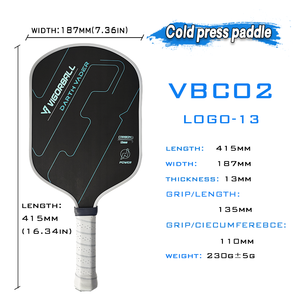 Persius 3S Voor Gen3 Core Pickleball Paddle Hoge Prestaties Koolstofvezel Hoge Rebound Polypropyleen Honingraat Kern Kwaliteit