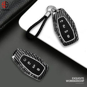 Clé de voiture à distance en fibre de carbone ABS pour Geely Atlas Boyue NL3 Coolray 2024 X6 X7 EX7 Emgrand Kulrey GT GC9 - Product Image 1