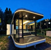 Capsule spatiale préfabriquée de luxe pour l'extérieur, maison mobile entièrement meublée pour complexe hôtelier, glamping, hôtel, fabricant en gros