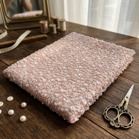 Tissus en dentelle perlée à sequins 100 % coton écologiques HFX 2025 – Robes de mariée nigérianes et sacs de haute qualité pour fêtes