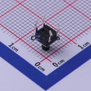 TC-1109-B-F Tactile Switch Through hole-4P,4.5x4.5mm Switch Single Pole Single Throw Round Button 1.6N Through Hole - Product Image 2